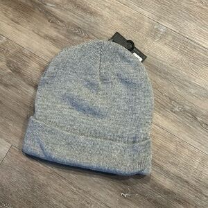 Men Beanie Hat - Gray, Burgundy